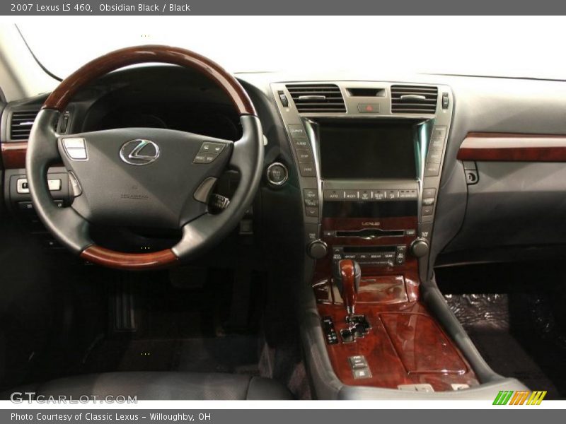 Obsidian Black / Black 2007 Lexus LS 460
