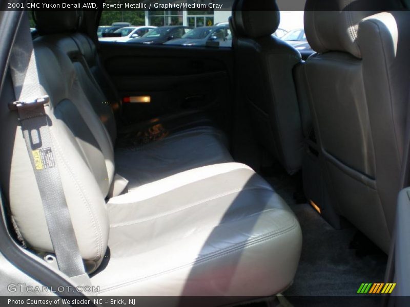 Pewter Metallic / Graphite/Medium Gray 2001 GMC Yukon Denali AWD