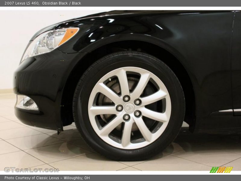 Obsidian Black / Black 2007 Lexus LS 460