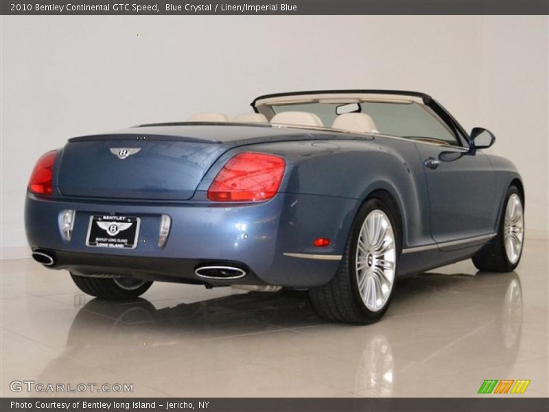 Blue Crystal / Linen/Imperial Blue 2010 Bentley Continental GTC Speed
