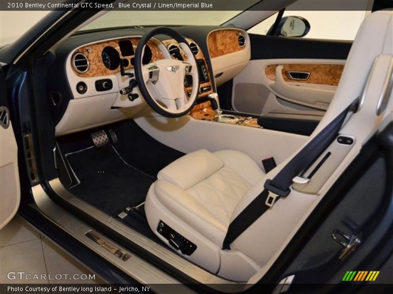  2010 Continental GTC Speed Linen/Imperial Blue Interior