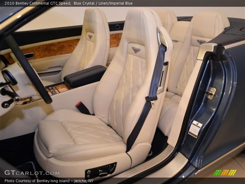  2010 Continental GTC Speed Linen/Imperial Blue Interior