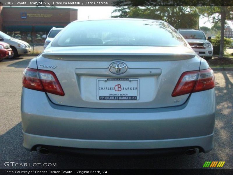 Titanium Metallic / Dark Charcoal 2007 Toyota Camry SE V6
