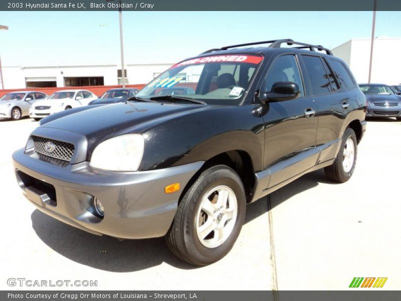 Black Obsidian / Gray 2003 Hyundai Santa Fe LX