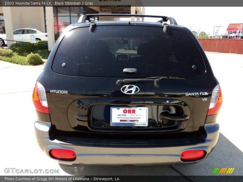 Black Obsidian / Gray 2003 Hyundai Santa Fe LX