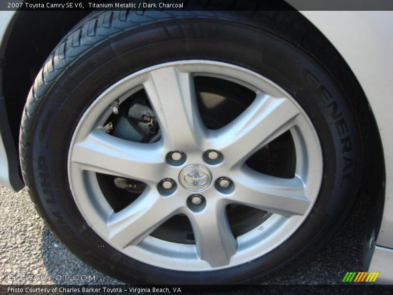 Titanium Metallic / Dark Charcoal 2007 Toyota Camry SE V6