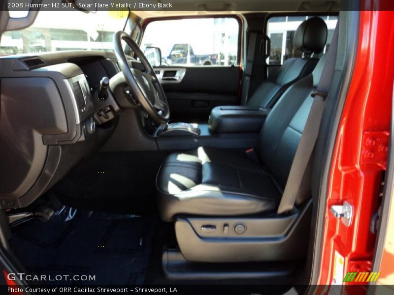 Solar Flare Metallic / Ebony Black 2008 Hummer H2 SUT