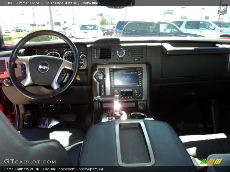 Solar Flare Metallic / Ebony Black 2008 Hummer H2 SUT