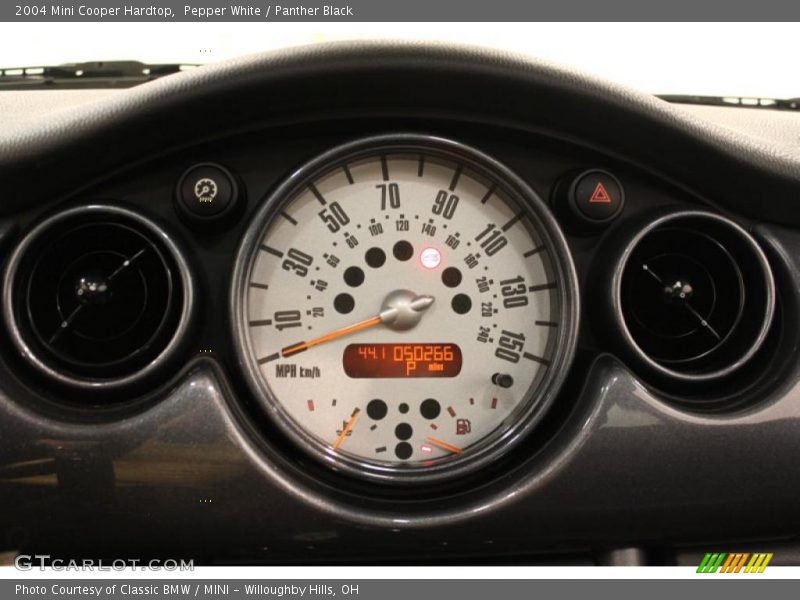 Pepper White / Panther Black 2004 Mini Cooper Hardtop