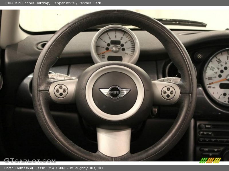Pepper White / Panther Black 2004 Mini Cooper Hardtop