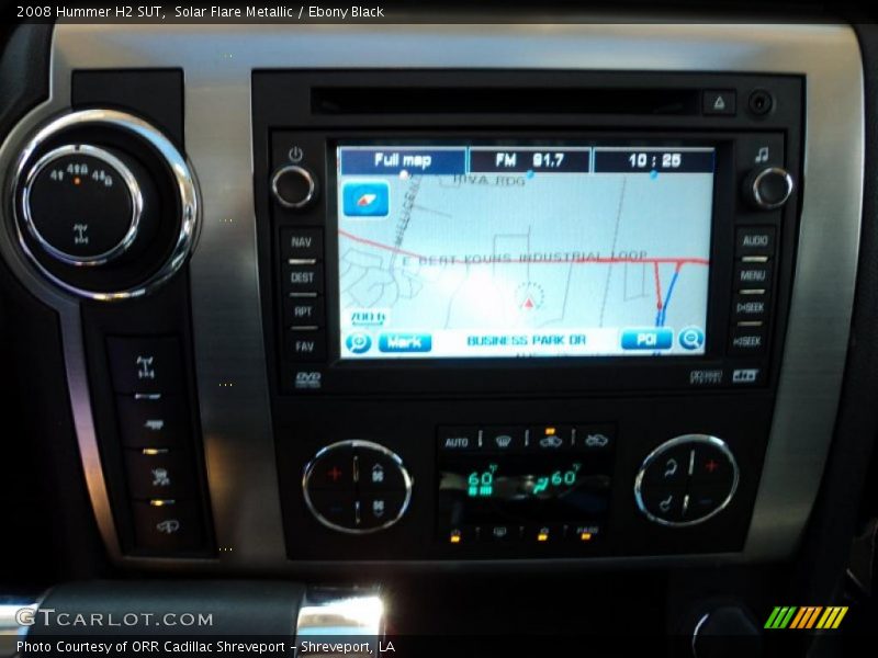 Solar Flare Metallic / Ebony Black 2008 Hummer H2 SUT