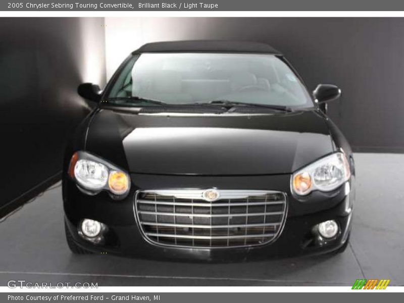 Brilliant Black / Light Taupe 2005 Chrysler Sebring Touring Convertible