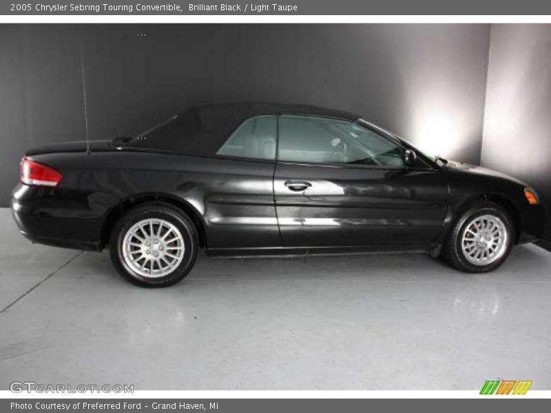 Brilliant Black / Light Taupe 2005 Chrysler Sebring Touring Convertible