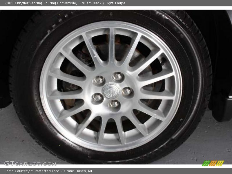 Brilliant Black / Light Taupe 2005 Chrysler Sebring Touring Convertible