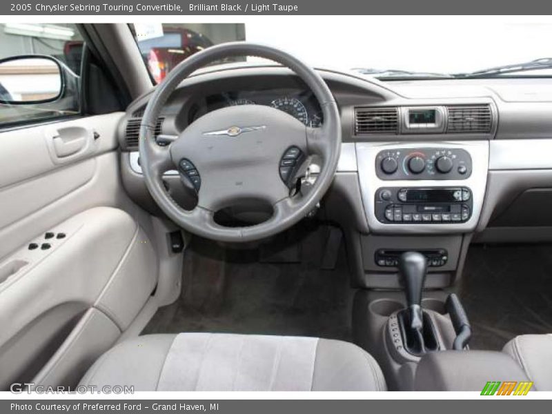 Brilliant Black / Light Taupe 2005 Chrysler Sebring Touring Convertible