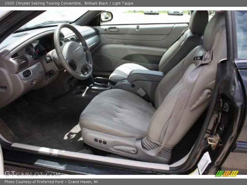 Brilliant Black / Light Taupe 2005 Chrysler Sebring Touring Convertible