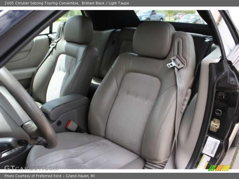Brilliant Black / Light Taupe 2005 Chrysler Sebring Touring Convertible