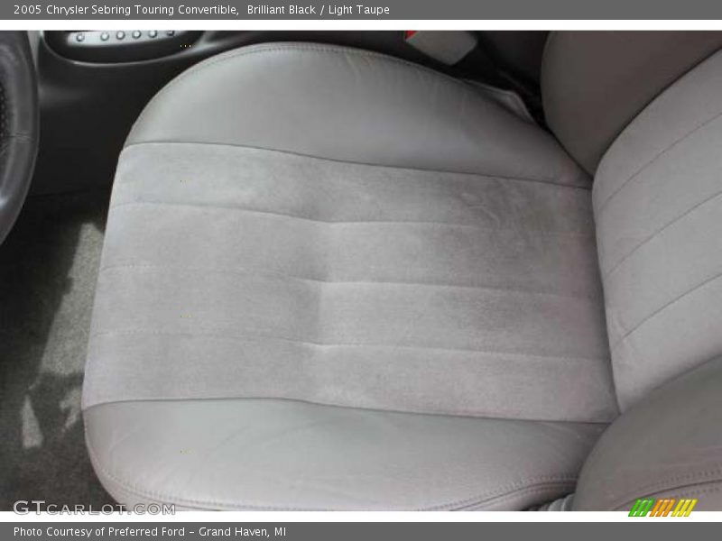 Brilliant Black / Light Taupe 2005 Chrysler Sebring Touring Convertible