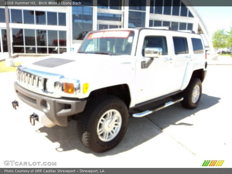 Birch White / Ebony Black 2008 Hummer H3