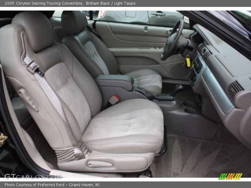Brilliant Black / Light Taupe 2005 Chrysler Sebring Touring Convertible