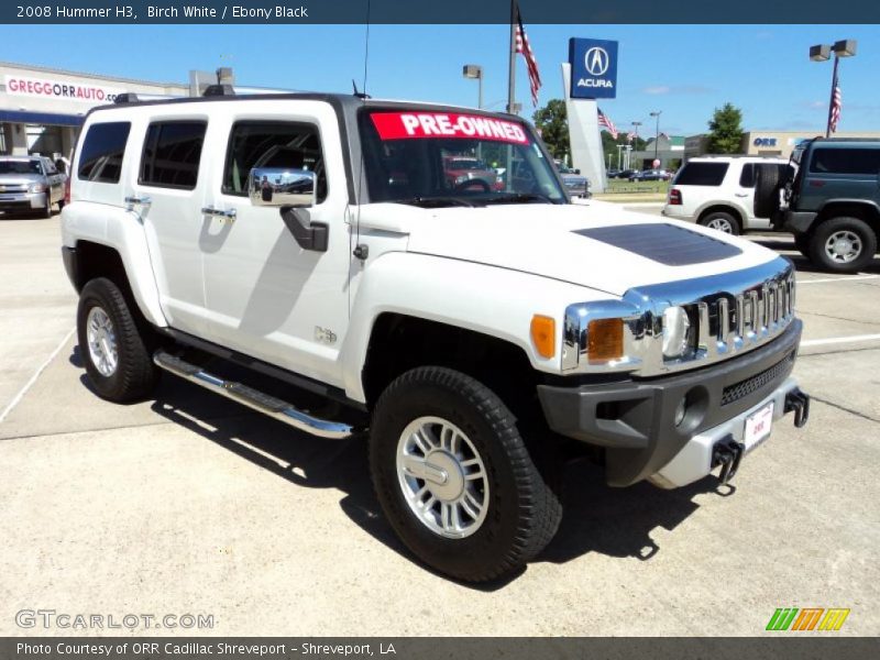 Birch White / Ebony Black 2008 Hummer H3