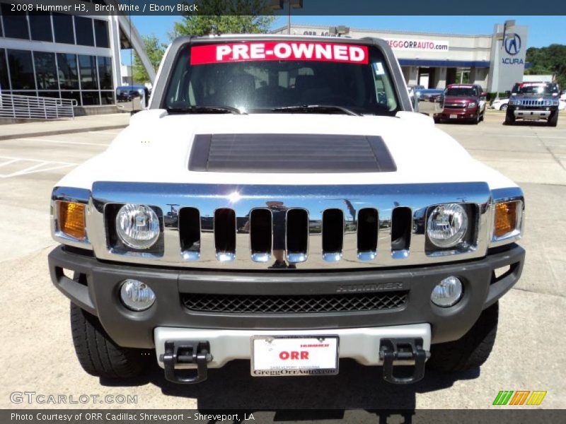 Birch White / Ebony Black 2008 Hummer H3