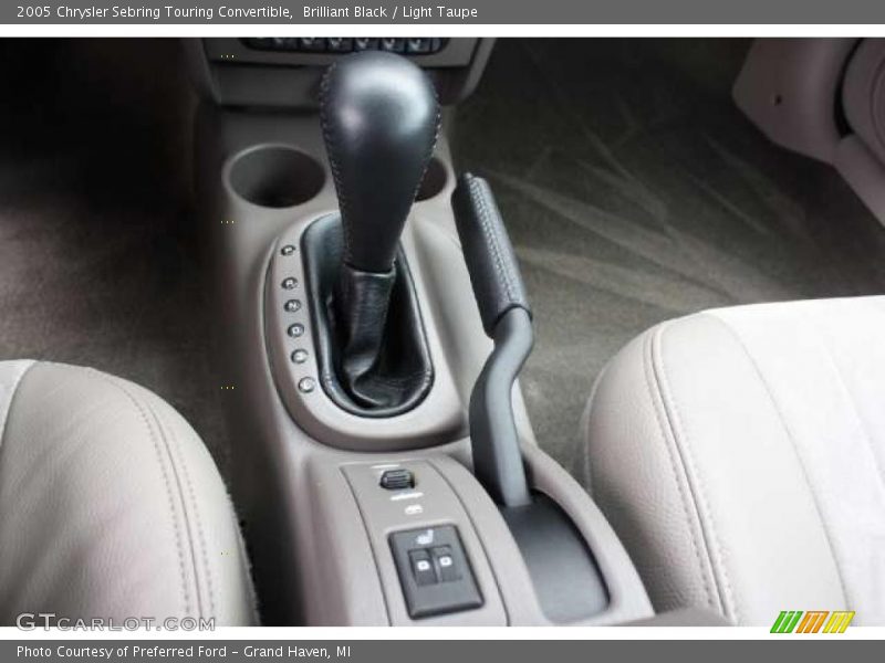 Brilliant Black / Light Taupe 2005 Chrysler Sebring Touring Convertible