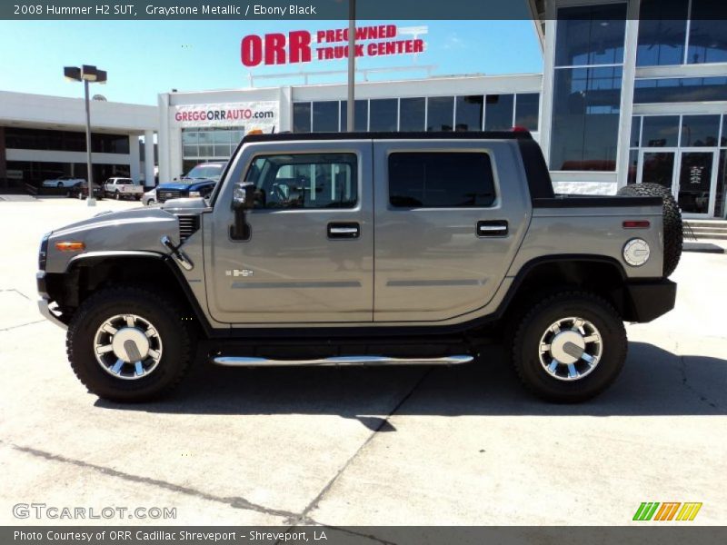 Graystone Metallic / Ebony Black 2008 Hummer H2 SUT