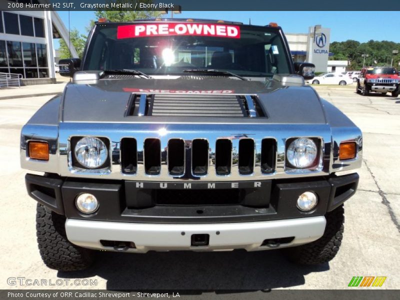 Graystone Metallic / Ebony Black 2008 Hummer H2 SUT
