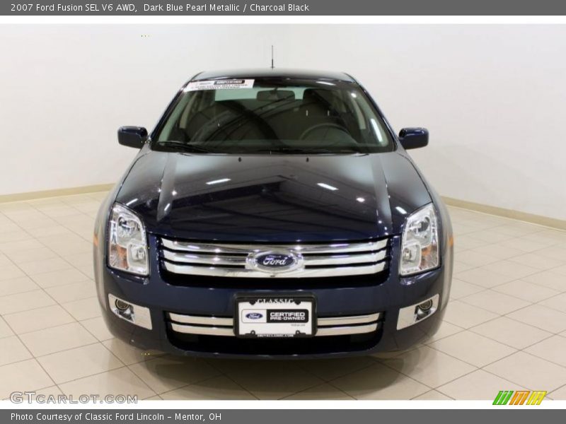 Dark Blue Pearl Metallic / Charcoal Black 2007 Ford Fusion SEL V6 AWD