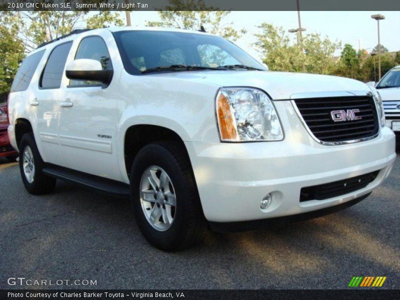 Summit White / Light Tan 2010 GMC Yukon SLE