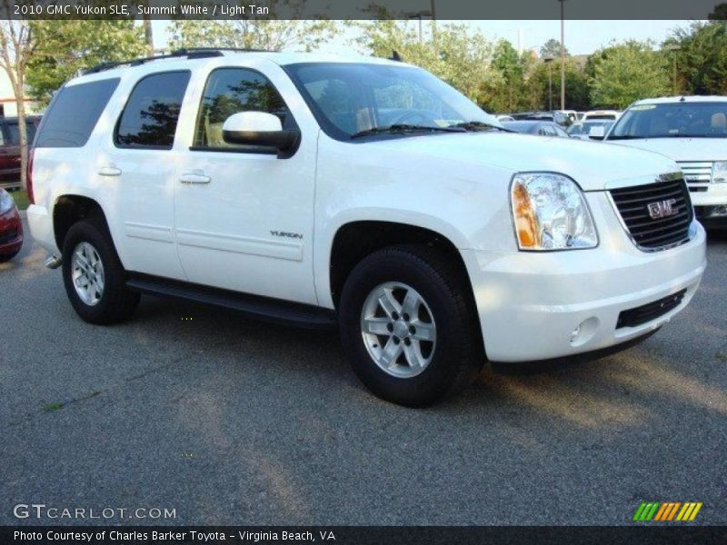 Summit White / Light Tan 2010 GMC Yukon SLE
