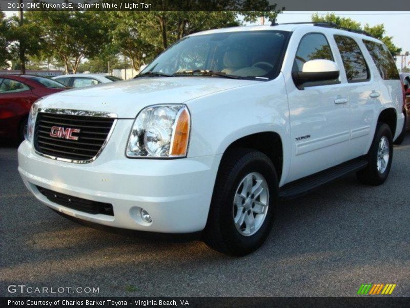 Summit White / Light Tan 2010 GMC Yukon SLE