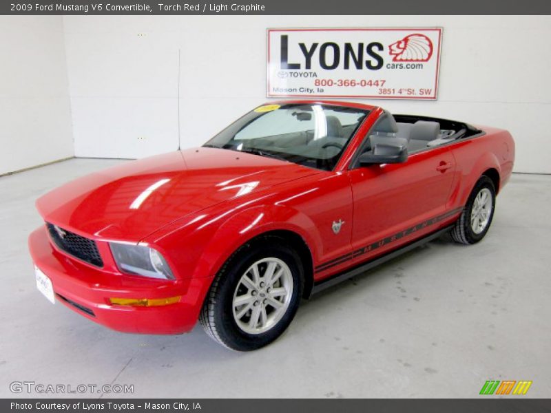 Torch Red / Light Graphite 2009 Ford Mustang V6 Convertible