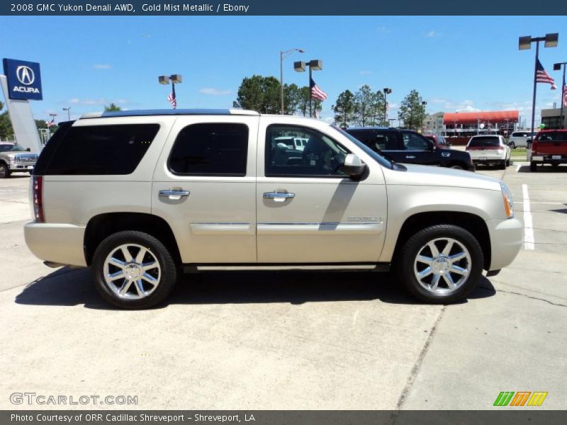 Gold Mist Metallic / Ebony 2008 GMC Yukon Denali AWD