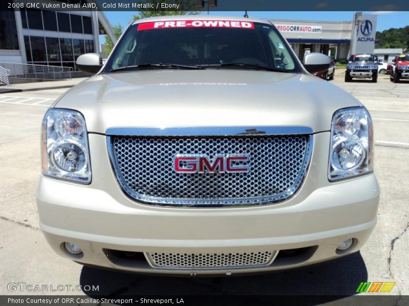 Gold Mist Metallic / Ebony 2008 GMC Yukon Denali AWD