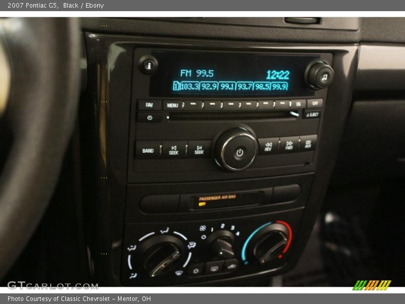 Black / Ebony 2007 Pontiac G5
