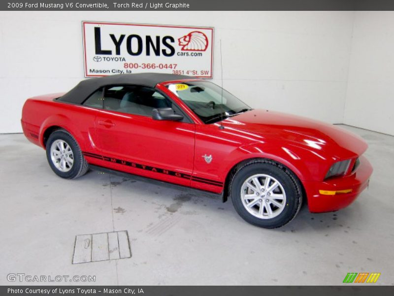 Torch Red / Light Graphite 2009 Ford Mustang V6 Convertible