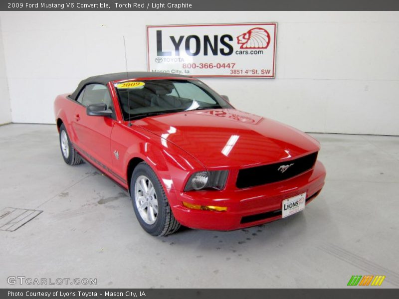 Torch Red / Light Graphite 2009 Ford Mustang V6 Convertible