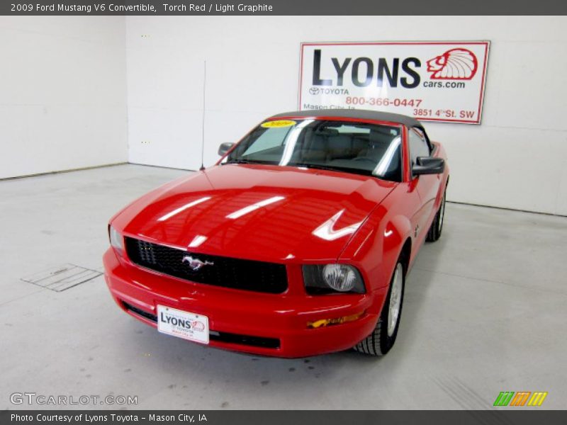 Torch Red / Light Graphite 2009 Ford Mustang V6 Convertible