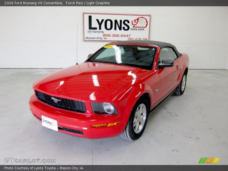 Torch Red / Light Graphite 2009 Ford Mustang V6 Convertible