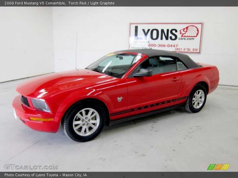 Torch Red / Light Graphite 2009 Ford Mustang V6 Convertible