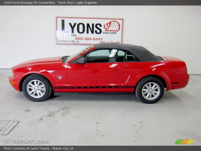 Torch Red / Light Graphite 2009 Ford Mustang V6 Convertible