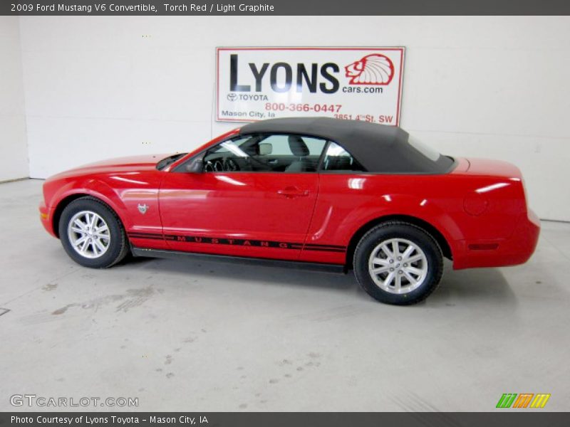 Torch Red / Light Graphite 2009 Ford Mustang V6 Convertible