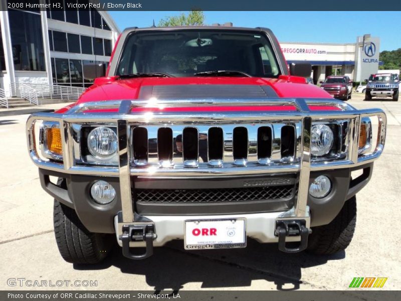 Victory Red / Ebony Black 2008 Hummer H3