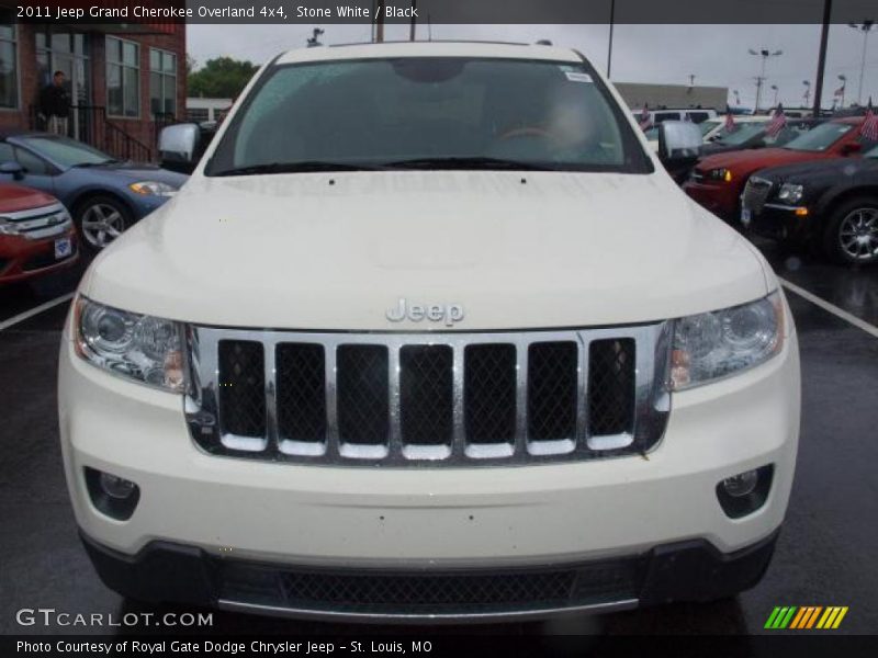 Stone White / Black 2011 Jeep Grand Cherokee Overland 4x4