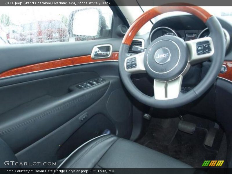Stone White / Black 2011 Jeep Grand Cherokee Overland 4x4