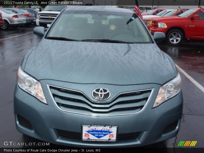 Aloe Green Metallic / Bisque 2011 Toyota Camry LE