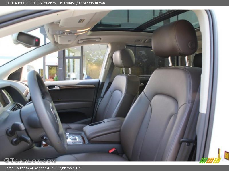  2011 Q7 3.0 TFSI quattro Espresso Brown Interior