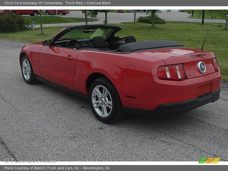 Torch Red / Charcoal Black 2010 Ford Mustang V6 Convertible